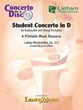 Student Concerto in D for Violoncello and String Orchestra Orchestra sheet music cover